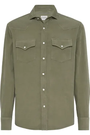 Brunello Cucinelli Denim cotton shirt