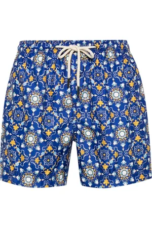PENINSULA SWIMWEAR Rapallo Mediterranean-pattern swim shorts