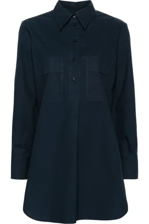 MODES GARMENTS Side-slit poplin shirt