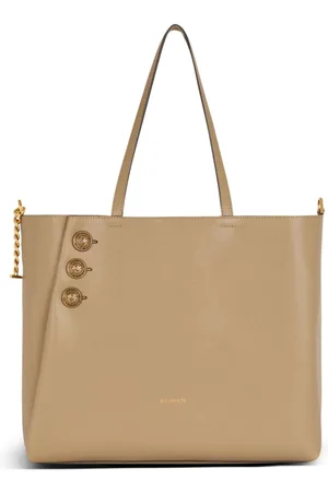 Balmain Embl??me leather tote bag