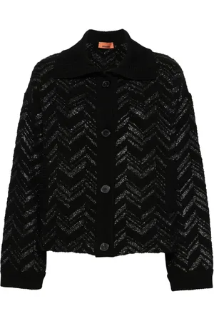Missoni Zigzag-woven lurex-detailed cardigan
