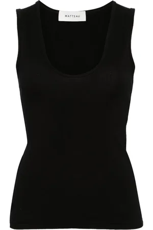 MATTEAU U-neck jersey tank top