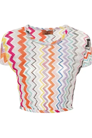 Missoni Chevron knitted crop top