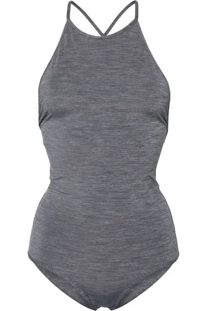 Totême Open-back mélange swimsuit