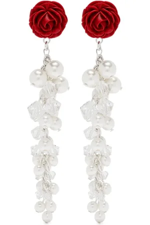 MAGDA BUTRYM Rosedrop pearl-embellished earrings