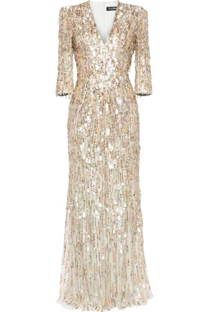 Jenny Packham Oscar sequin-embellished gown