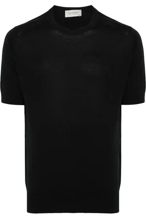 JOHN SMEDLEY Kempton knitted cotton T-shirt