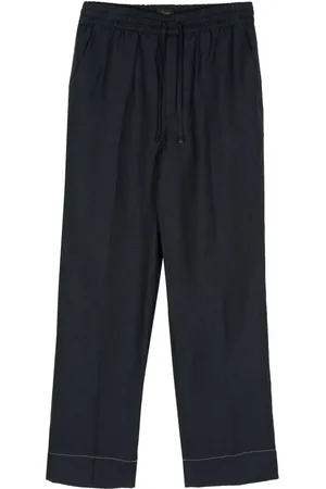 BRIONI Linen straight trousers