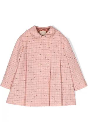 Gucci Fine-check double-breasted coat