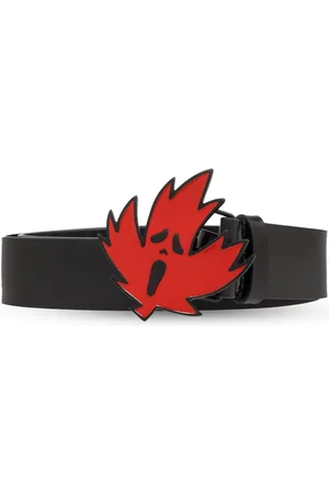 Dsquared2 Logo-buckle leather belt