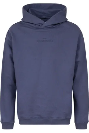 Maison Margiela Logo-embroidered cotton hoodie