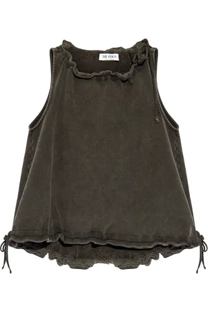 The Attico Drawstring cotton tank top