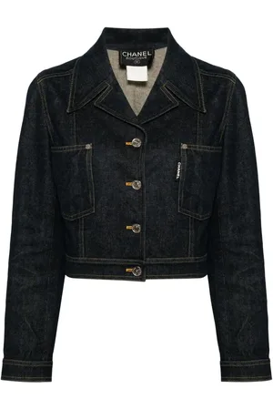 CHANEL 2000 cropped denim jacket