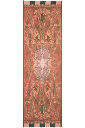 Etro Frayed paisley-jacquard scarf