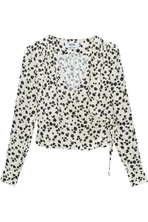 Msgm Polka dot-print V-neck blouse