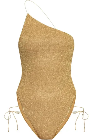 Oseree Asymmetric side tie-fastening swimsuit