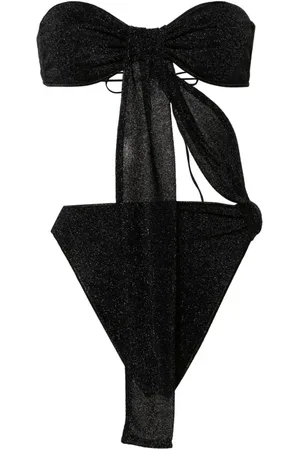 Oseree Cut-out detail lurex swimsuit