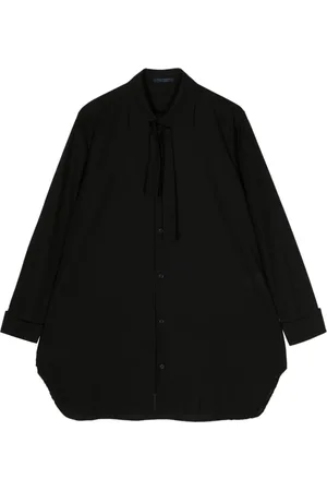 YOHJI YAMAMOTO Pussy-bow cotton shirt