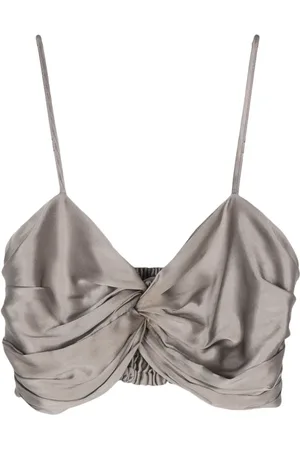 Simonetta Martina silk cropped top