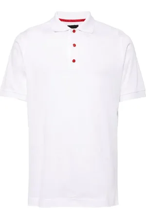 Kiton Fine-knit cotton polo shirt