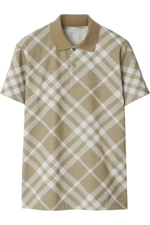 Burberry Short sleeve cotton-blend polo