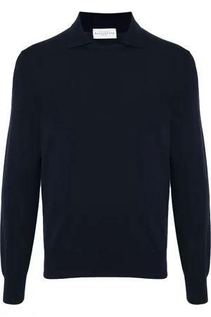 BALLANTYNE Polo-collar cotton jumper