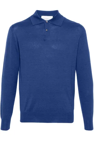 BALLANTYNE Fine-knit silk-blend polo shirt