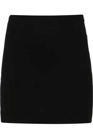 MATTEAU A-line crepe miniskirt