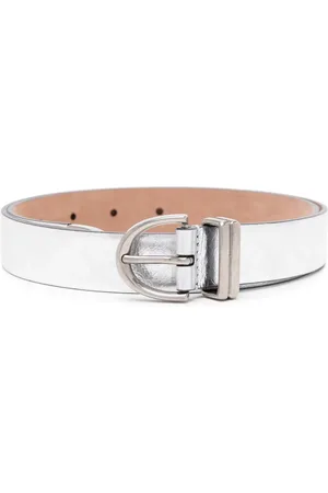 Khaite Patent-finish leather belt