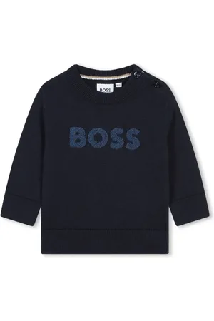 HUGO BOSS Terry-cloth logo jumper