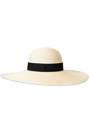 Le Mont St Michel Blanche logo-detail straw hat