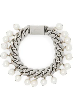 Jil Sander Pearl-pendant chain bracelet