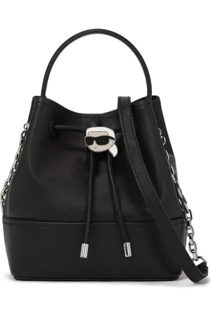 Karl Lagerfeld Ikon leather bucket bag