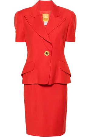 Christian Lacroix 1980s single-breasted blazer and skirt set