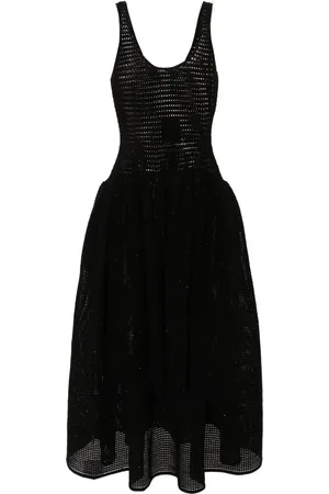 Self-Portrait Crochet-knit midi dress