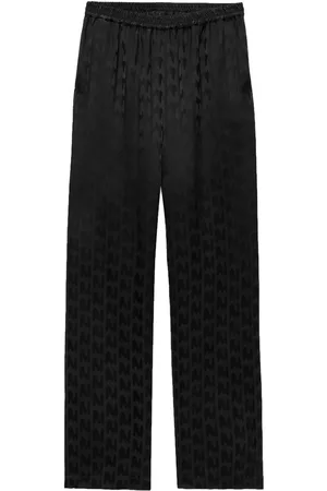 Msgm Elasticated-waist straight-leg trousers