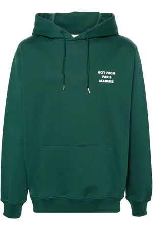 Drôle de Monsieur Logo-print cotton hoodie