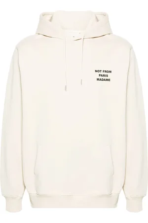 Drôle de Monsieur Logo-print cotton hoodie