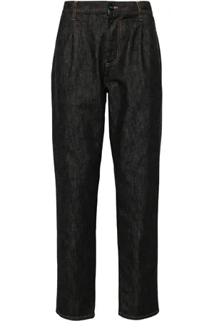 Kiton Mid-rise tapered jeans