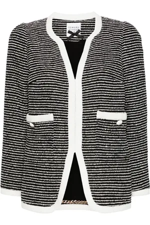 Edward Achour Paris Striped tweedj acket