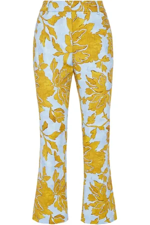 La DoubleJ 24/7 floral-print cropped trousers