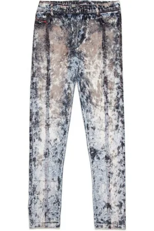 Diesel Logo-patch chenille trousers