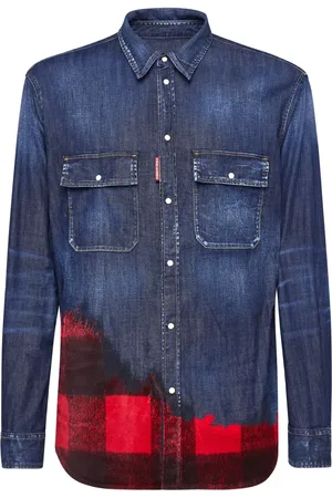 Dsquared2 Check-print denim shirt
