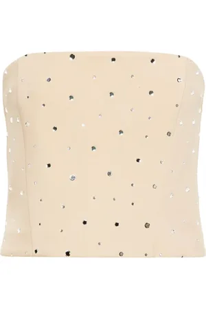 GIUSEPPE DI MORABITO Crystal-embellished bandeau top