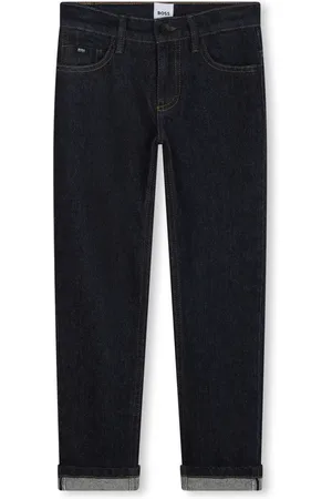 HUGO BOSS Mid-rise straight-leg jeans