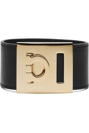 Salvatore Ferragamo Gancini leather bracelet