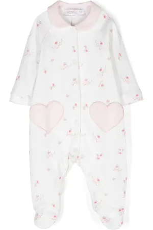 MONNALISA Heart-patch cotton pyjamas