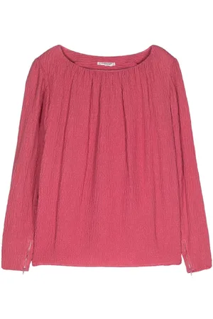 Saint Laurent 1980s waffle silk blouse