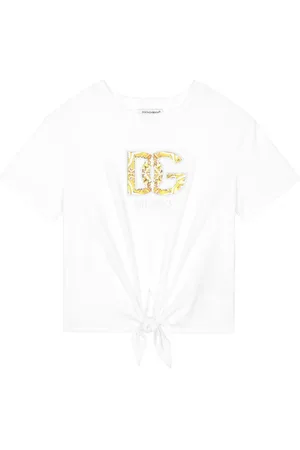 Dolce & Gabbana Logo embroidered cotton t-shirt