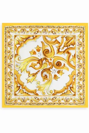 Dolce & Gabbana Majolica-print silk scarf